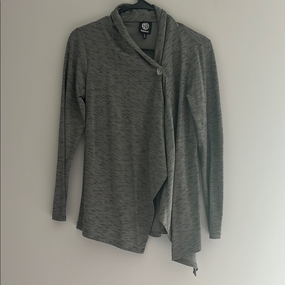 Bobeau Gray Women's Cardigan Sweater